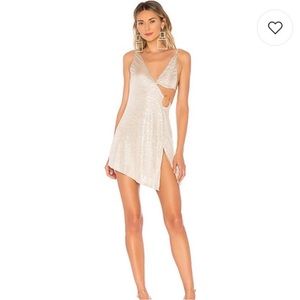 Revolve XS Gold Dress